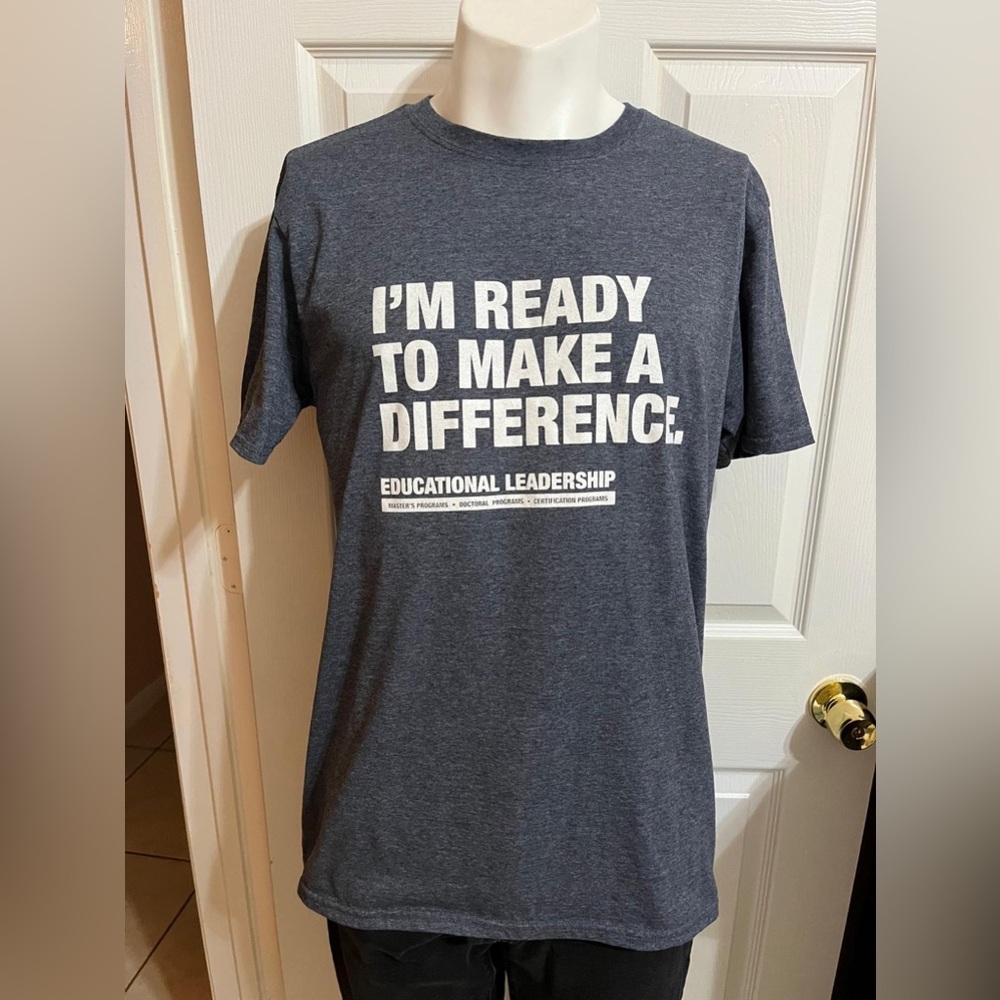 (10) Gildal I’m ready to make a difference gray t shirt for men